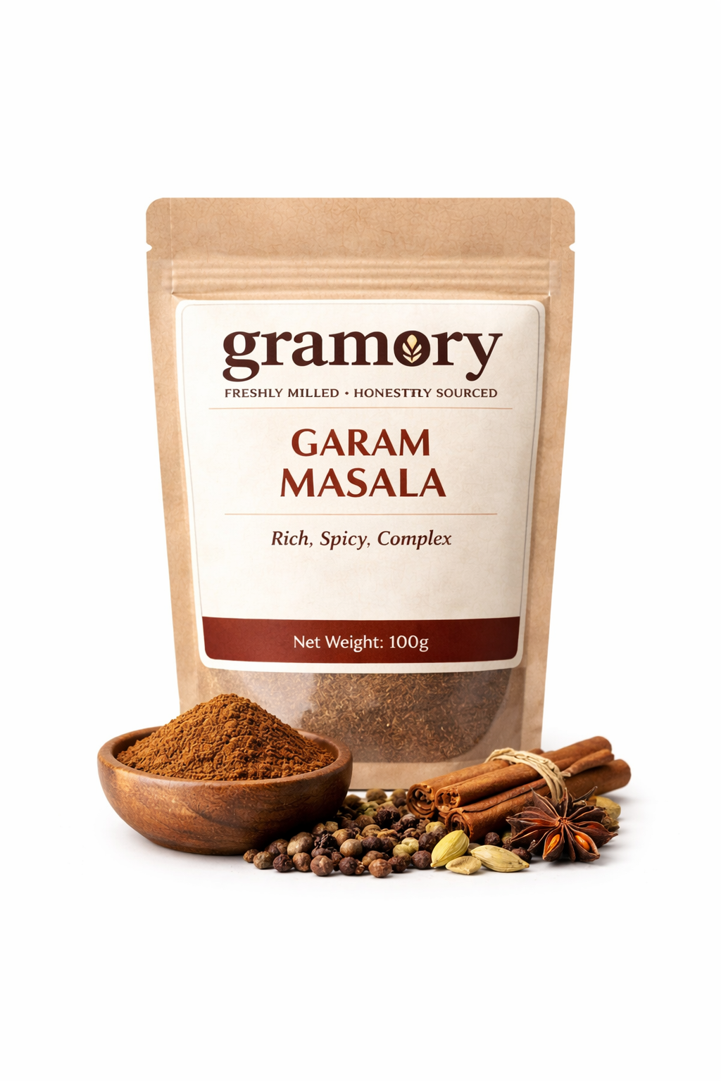 Essential Spice Combo (5 x 100g) | Turmeric, Cumin, Coriander, Red Chilli & Garam Masala